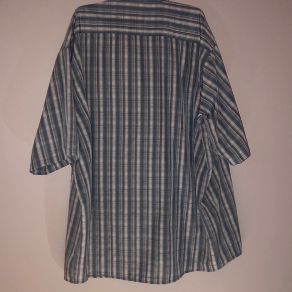 NWOT Wrangler Plaid Shirt Size 3X Short Sleeve Button Down 100%Polyester - Picture 7 of 15